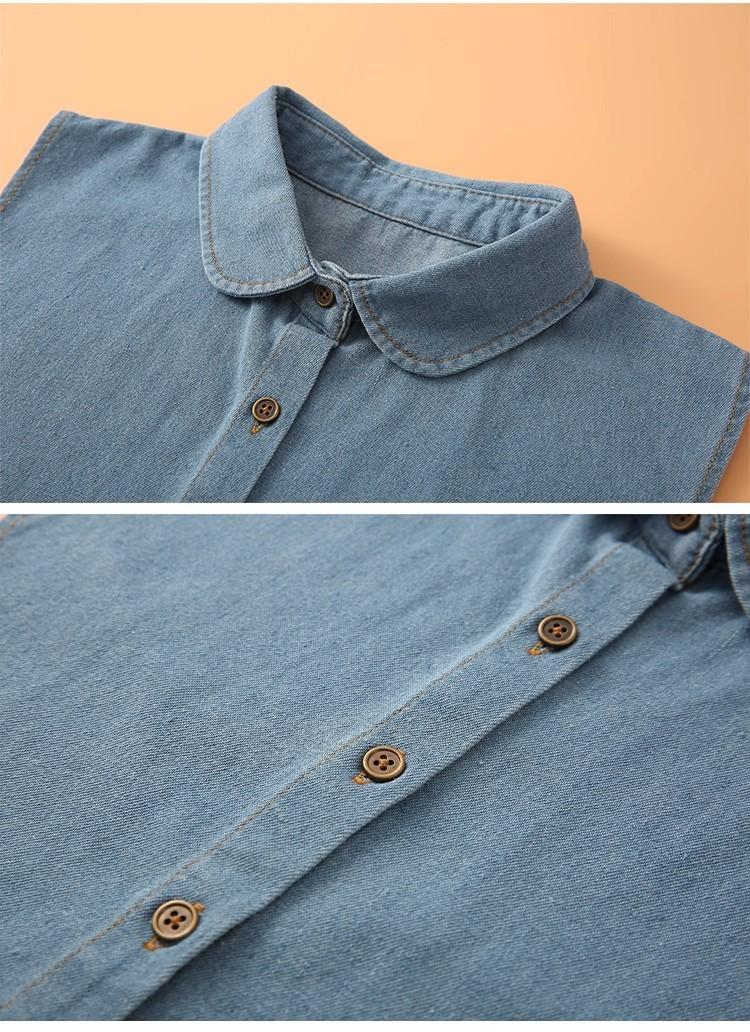 Men's and women's denim false collars are simple and versatile, making them a must-have for layering. They are suitable for various occasions such as daily life and the workplace.