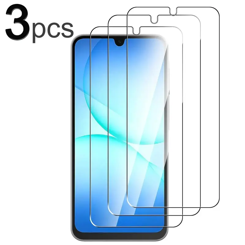 3pcs for Samsung Galaxy A17 A27 A16 A26 A15 A25 5G 4G Cellphone Smartphone Accessories Protection Tempered Screen Film Screen Protector HD Clear Tempered Glass 9h Hardness Anti-Fingerprints Oil-Resistant