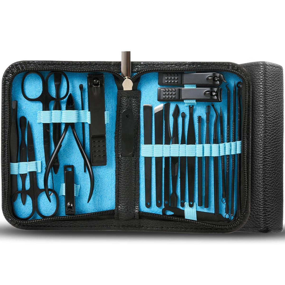 Essential Nail Clipper Set, 26pcs/set Multifunctional Nail Clipping Tools, Including Earwax Cleaning Products & Scissors & Eyebrow Trimming Tools & Cuticle Pusher