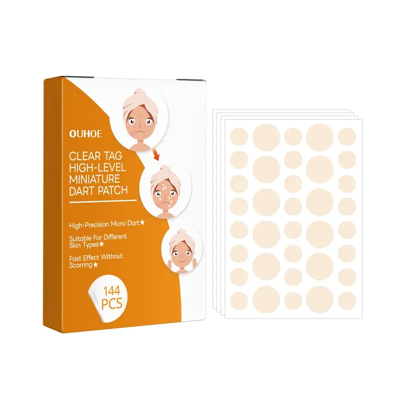 OUHOE Skin Tag Wart Remover Patches Tea Tree Oil Thuja Centella Asiatica Extracts Targeted Gentle Repair Soothing Hydrating Blemish Patches