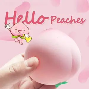 Cute Realistic Peach Stress Ball, Soft Slow-Return Peach Squeeze Toy, High Aesthetic Value, Perfect for Relieving Pressure, Portable Fun Gift