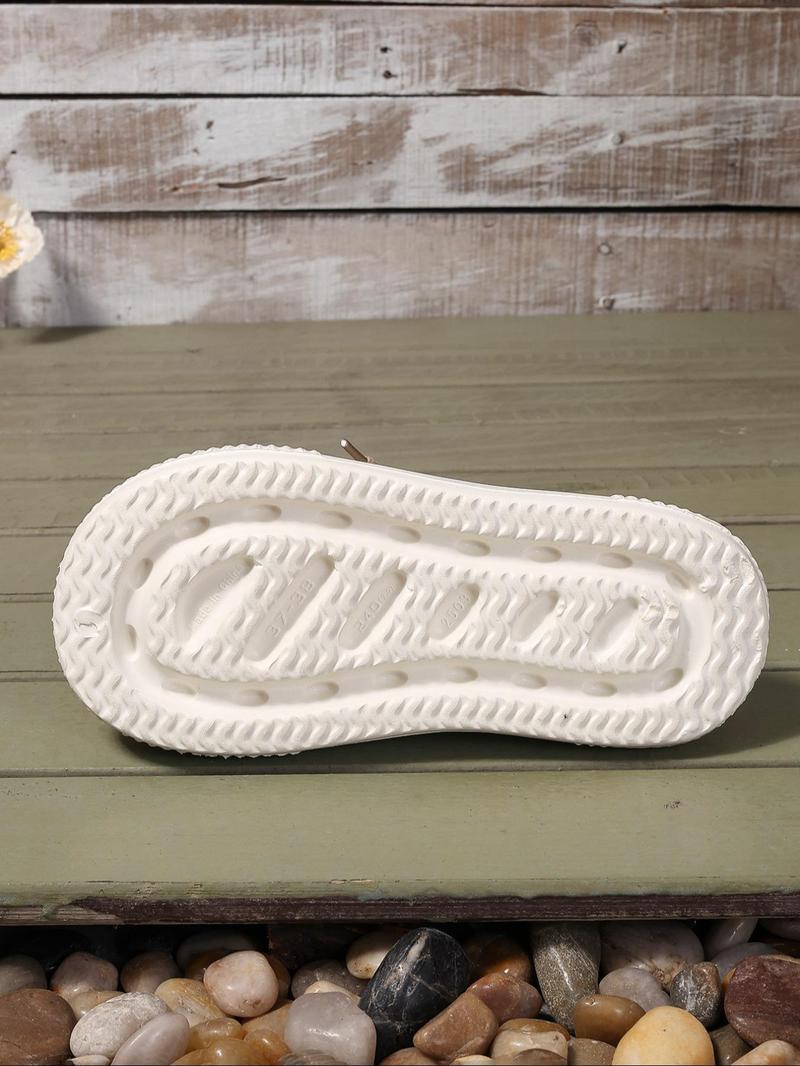 Women's Fashionable Flower Decorated Slides, Floral Slippers, Casual Comfortable Non-slip Slippers for Outdoor Beach, Lightweight Breathable Slippers for Daily Wear, Walking Shoes