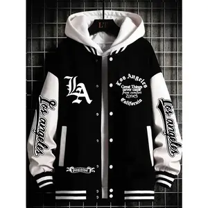 LA Baseball Jacket - Style, Must-Have Trendsetters, Los Angeles Lettering with Positive Print, Unique Design, 2026 Streetwear