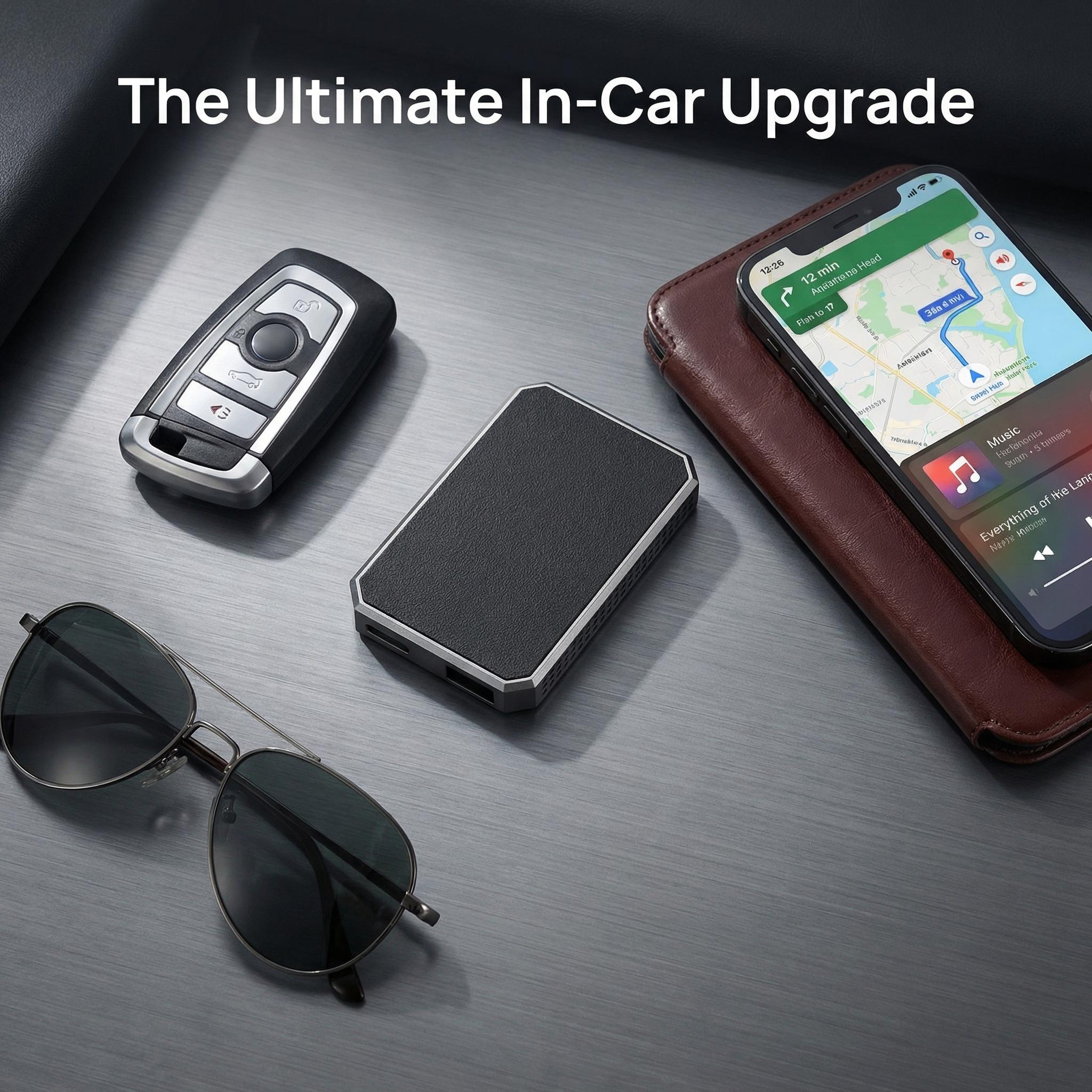 Wireless CarPlay Adapter with Android| Convert Wired to Wireless, Stream Netflix, YouTube & TikTok, Plug & Play for CarPlay & Android Auto Cars (Not for Tesla/BMW/Porsche)