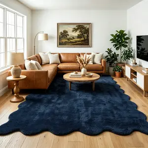 Washable Modern Abstract Area Rug Non Slip Stain Resistant Vintage Carpet for Living Room Bedroom Dining Room Farmhouse Decor Home Office
