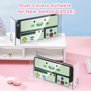 Acrylic Protective Cover for Switch/NS/OLED, Dustproof Anti - Scratch Protective Case with Cartoon Style, Fashionable Durable Multi - purpose Storage Box for Game Playersv