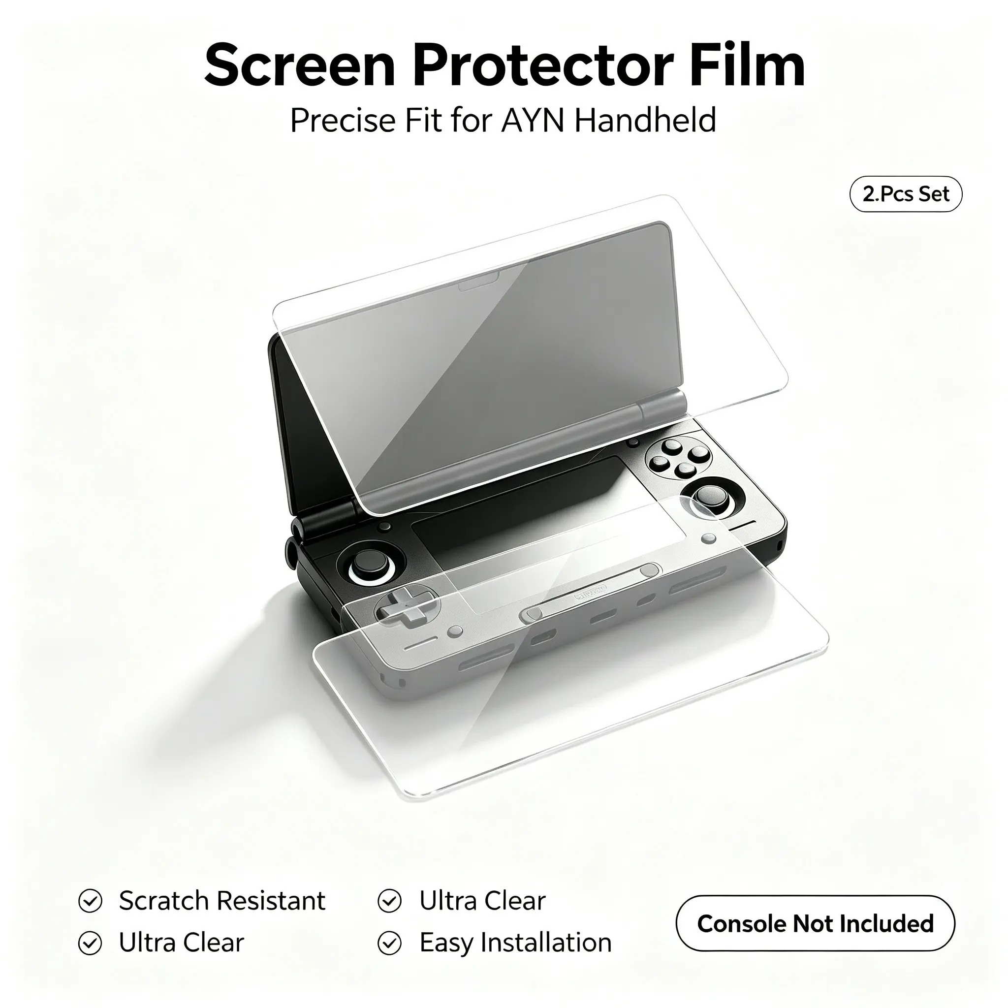 Screen Protector for Ayn Thor Handheld Device, Anti-Scratch High Definition Tempered Glass, Durable Screen Protection Film