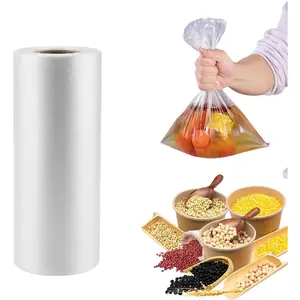 350 Count 12 x 20 Inches Clear Plastic Produce Bags Roll, Clear Grocery Bag  Bread, Fruits, Vegetable, Kitchen, 350 Bags/Roll - 1 Rolls
