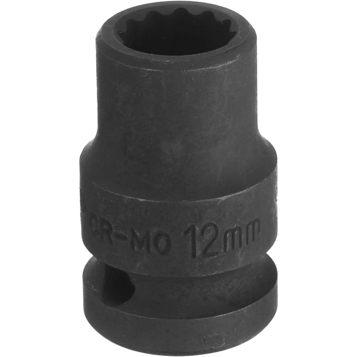 1/2" Drive x 12mm Shallow  Socket 12-Point Metric CR-MO Steel Nut  Grade Socket for Auto Repair
