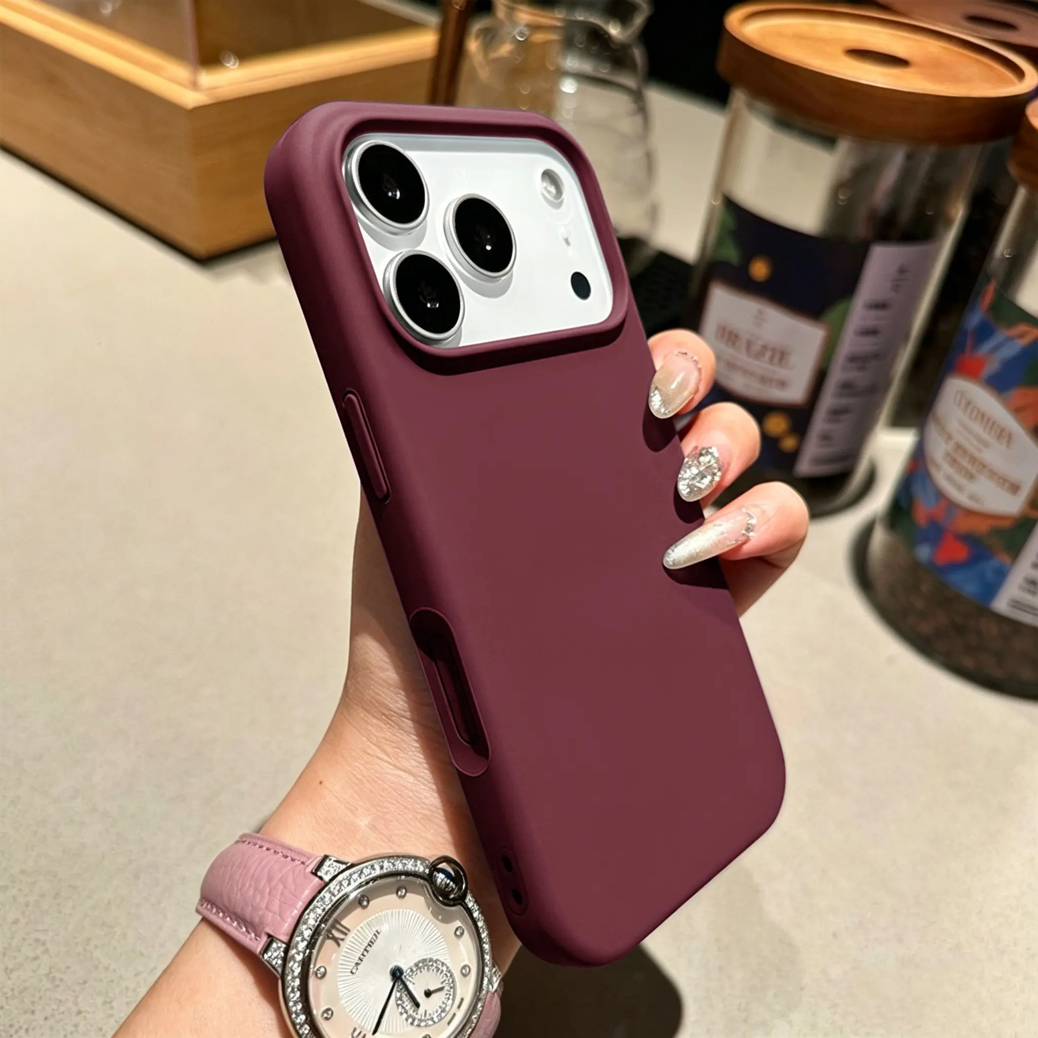 Classic Anti-Drop Solid Color Macroporous Phone Case Minimalist And Shockproof Soft Cases Compatible With IPhone 17 16 15 14 13 12 11 Pro Max Stylish And Slim TPU Smartphone Cover Compatible With Air 16e 17e 16 15 14 Plus Stylish Shockproof Casing