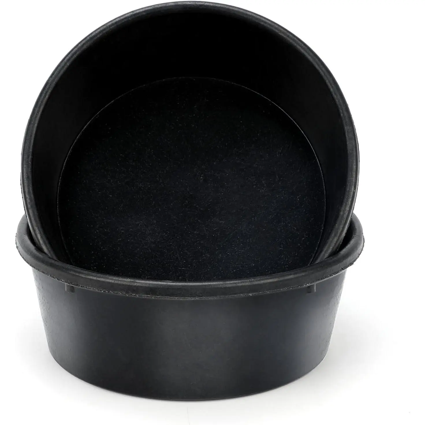 2Pcs Rubber Feed Pan 1 Gallon 10.6 x 4.1Inches Rubber Bowl Utility Feed Bucket Livestock Water Bowl for Chicken Dust Bath Pig Goat Horse Dogs Farm Small Animal