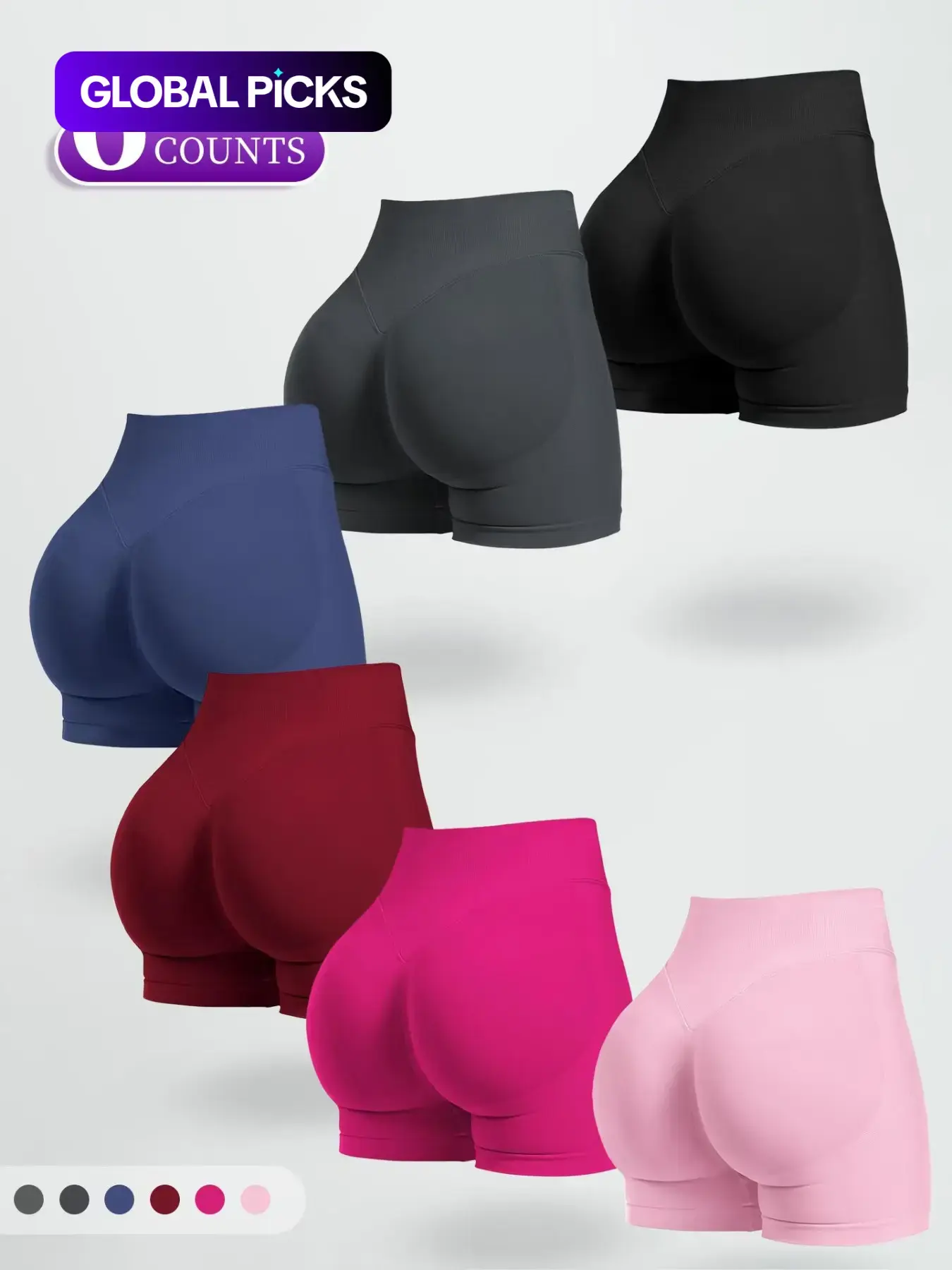 Seamless Women's Shorts, High Elasticity Sporty Gym Shorts, Breathable Comfortable Tight-Fit Running Pants for All Seasons, Active Wear Shorts