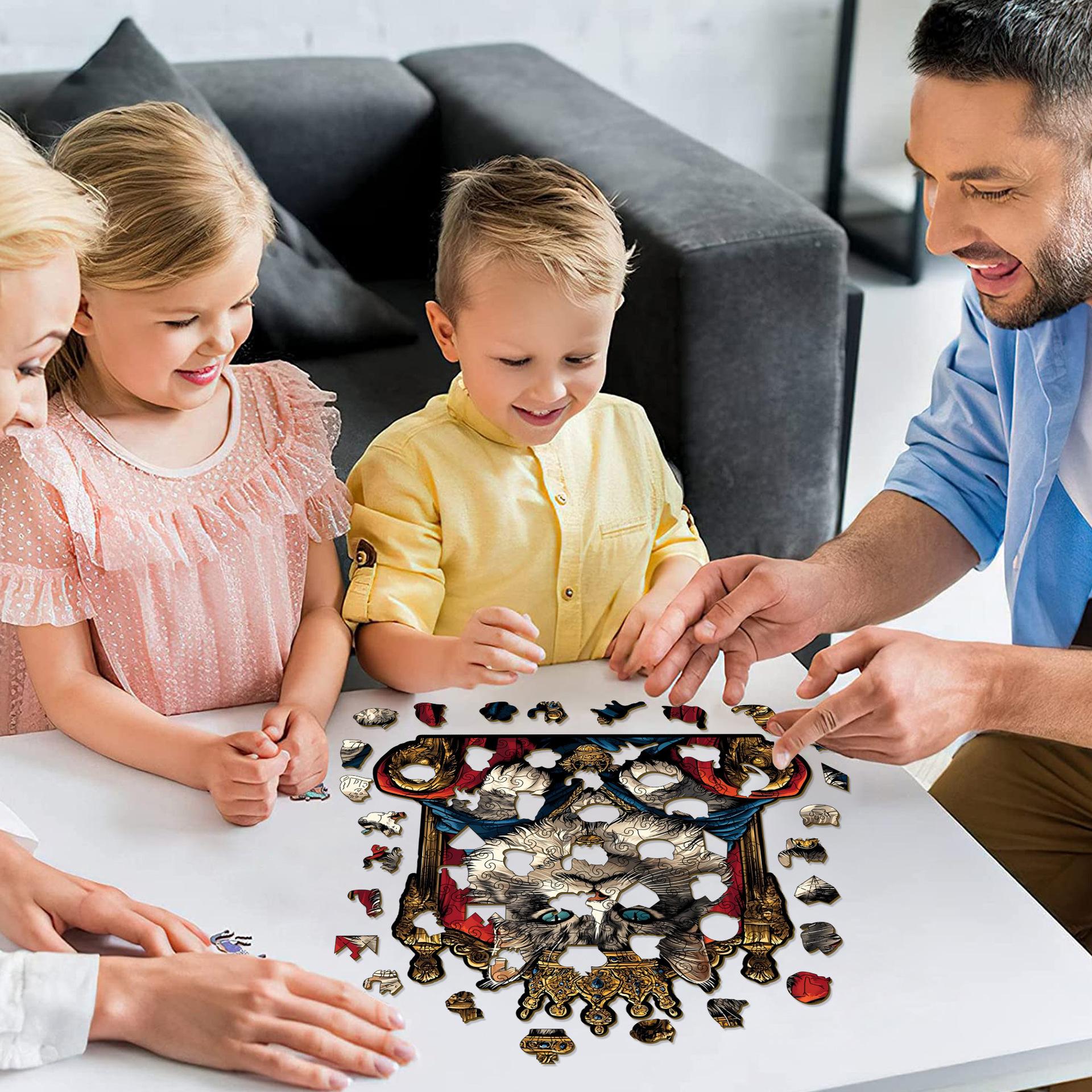 Elvis Presley puzzle toy, wooden puzzle, original aristocratic style, wall-mounted stress-relieving irregular shape puzzle.