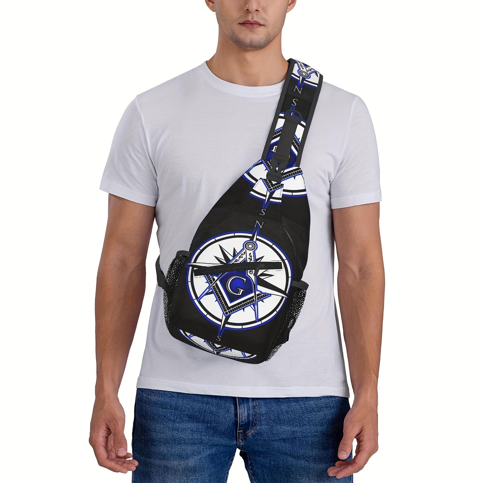 Crossbody Chest  Hiking Master Masonic Shoulder  Folding Large Capacity Fashion Durable Can Be Used For Shopping, Work, Leisure Travel Beach  Fishing  Travel Accessories Must Have  For School Back Christmas Gifts bag backpack