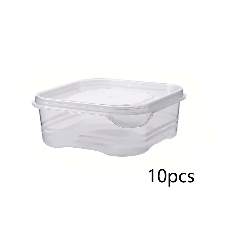 10 Frozen Safe Meat & Vegetable Storage Containers, Sealed Kitchen Boxes for Fresh Produce, Easy Food Prep & Refrigerator Organization