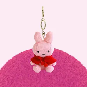 Kawaii Miffy Rabbit Plush Doll  Anime Miffy Rabbit Cute Cartoon Girl Heart Plush Wool Doll Gift