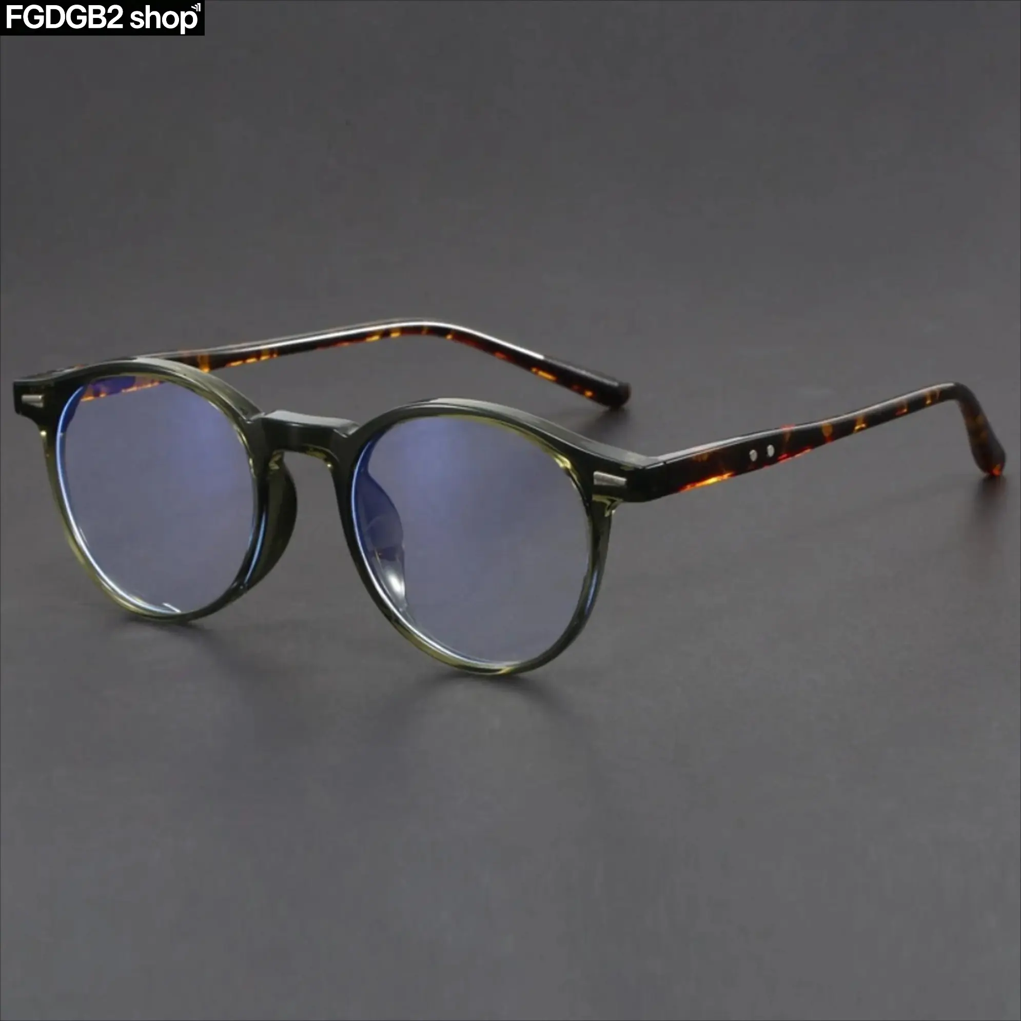 Anti Blue Light Reading Glasses for Men & Women, Round Frame Computer Glasses with Clear Lenses, Lightweight Retro Eyewear for Reading, Work, Office, Screen Time & Daily Wear