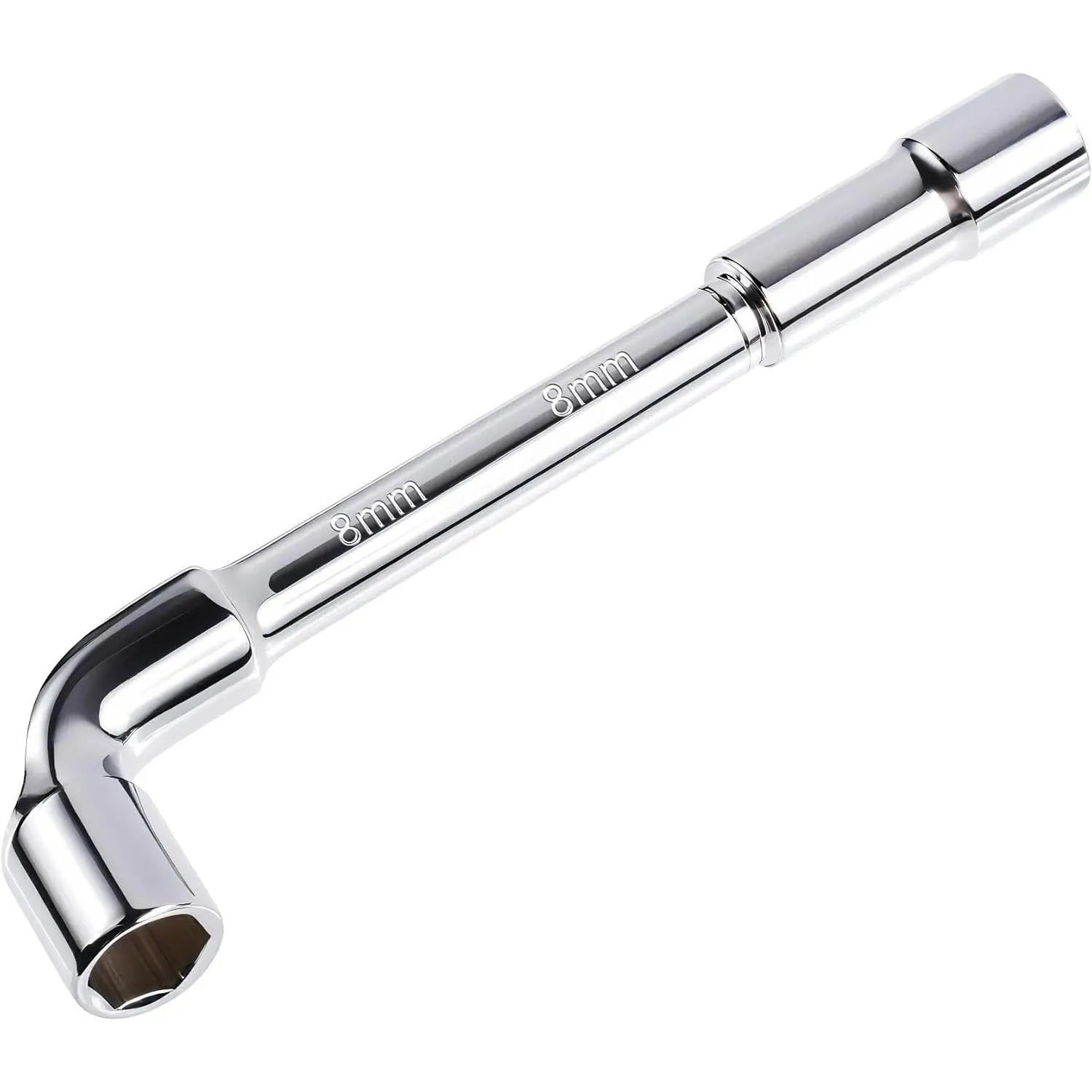 8mm Metric L Hex Socket Wrench,Elbow Double- Casing | Angled Open Hex 6 point Socket Wrench,L Shaped Angled Open Hexagon Socketed Wrenches for Automotive & Machinery Repair