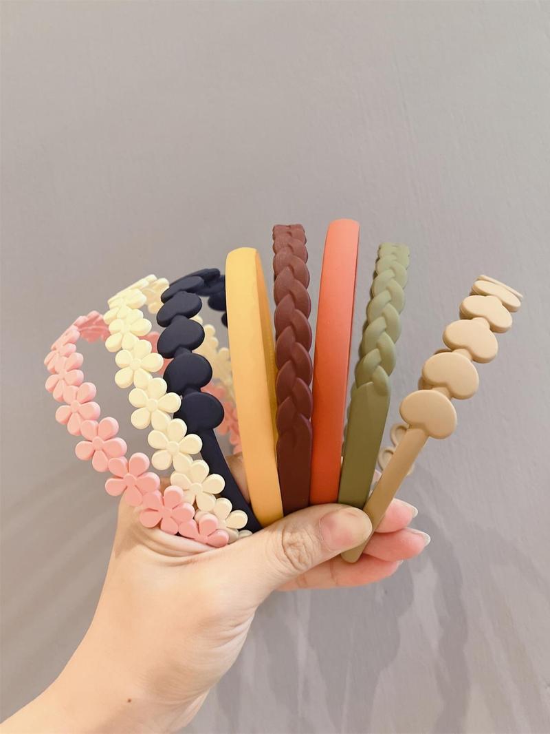 8pcs Minimalist Versatile Plastic Toothed Headbands ,Hair Hoop Hairband For Women Hair Accessories Head Accessories