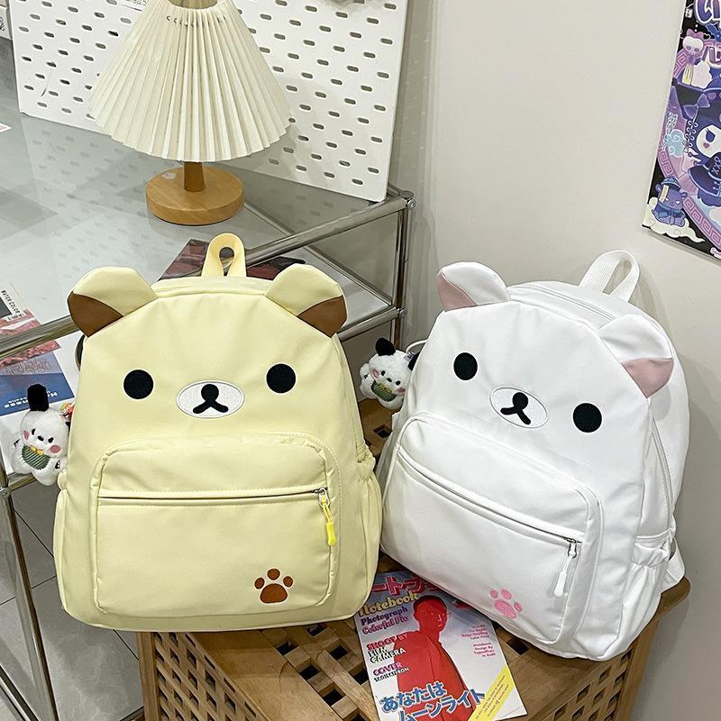 Rilakkuma Backpack Women Anime Relax Bear Student School Bags Girls Boys Outdoor Sport Travel Fashion Rucksack Gift Hot Sales