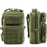 LUCIERNAGA Unisex Nylon Tactical Trail-Ready Tough MOLLE Organizer Bag - Durable Outdoor Hiking Sturdy EDC Tool Waist Pack with Full-Open Access, Dustproof Hiking Accessories for Camping, Cycling