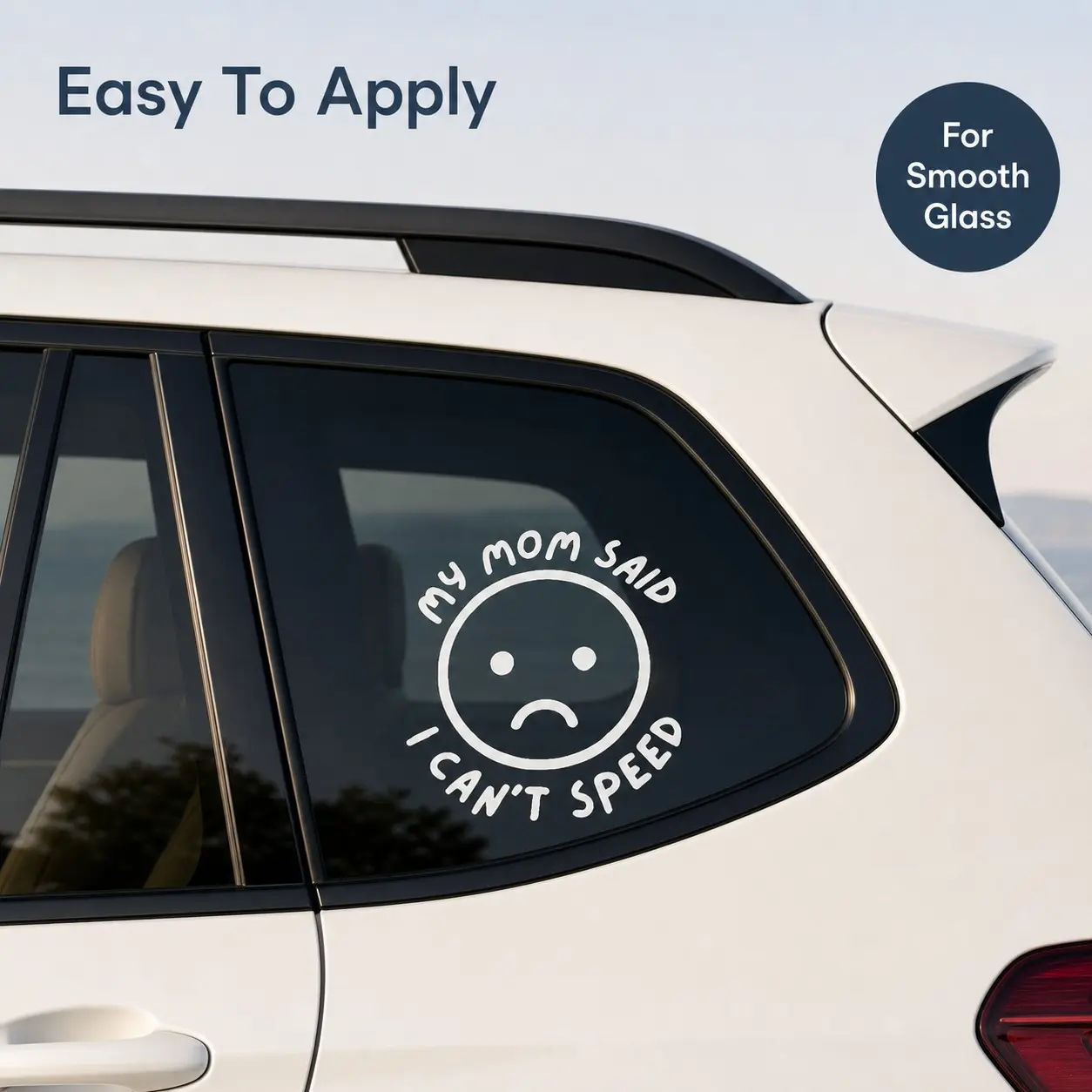 Make Your Ride Stand Out And Be The Funniest On The Road 😂 'My Mom Said I Can't Speed' Vinyl Decal Sticker 15cm For Helmet Motorcycle Car Window Bumper — Hilarious Auto Accessories Gift For Drivers Riders Car Guys & Auto Enthusiasts 🏎️