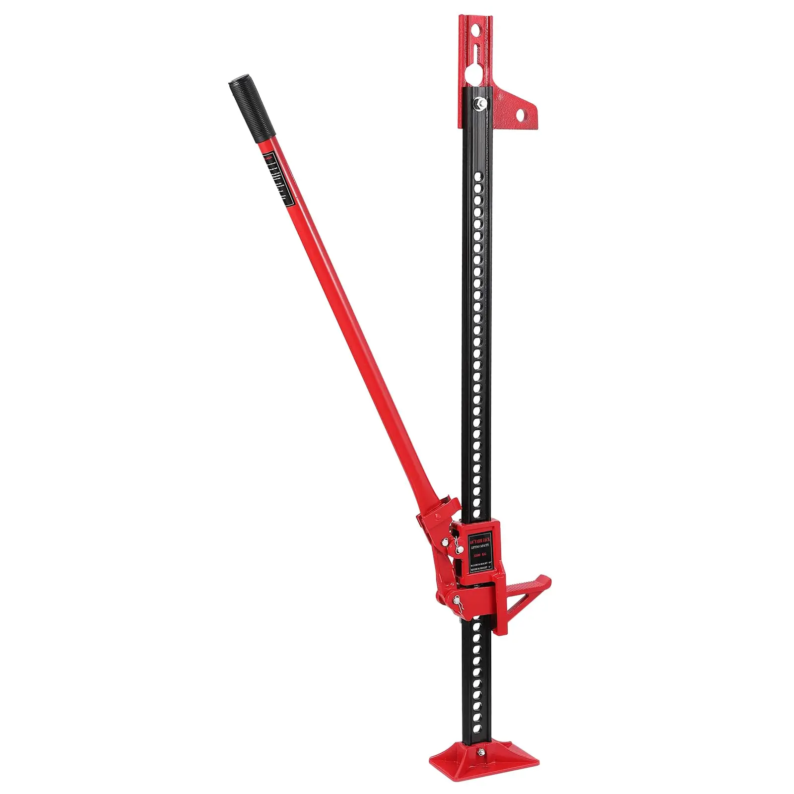 Heavy Duty High Lift Farm Jack – 7000 lbs (3.5 Ton) Ratcheting Utility Jack with Triangular Head, Off-Road Bumper Lifting Tool for Car, Tractor, Truck, SUV, Steel Construction, Orange – 48/60 inches