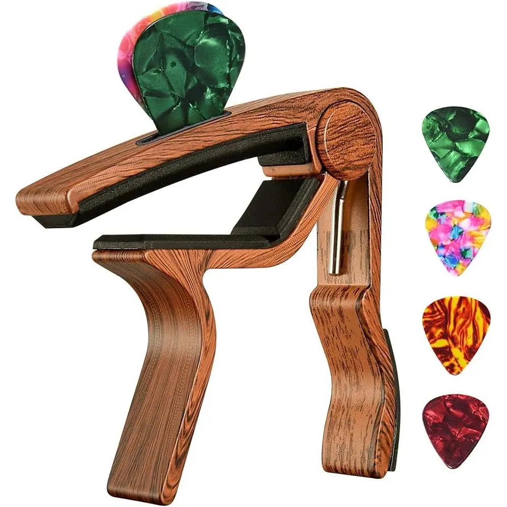 Guitar Capo with Pick Holder for Acoustic Electric Guitar,Ukulele