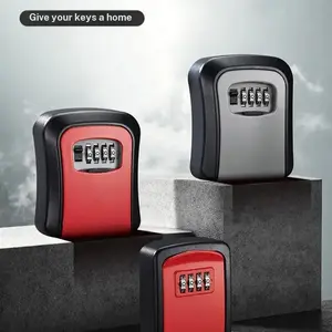 Ultra-Secure Flip-Top Key Safe Box, Wall-Mounted Metal Armor Key Storage, Explosion-Proof Waterproof, Ideal for Home, Hotel, Travel, Emergency
