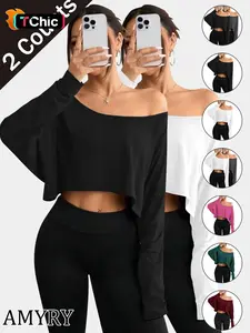 Women's Long Sleeve Plaid Loose-Fit Casual Top, European Street Style Drop Shoulder Design, All Season Wearable Comfortable Fit