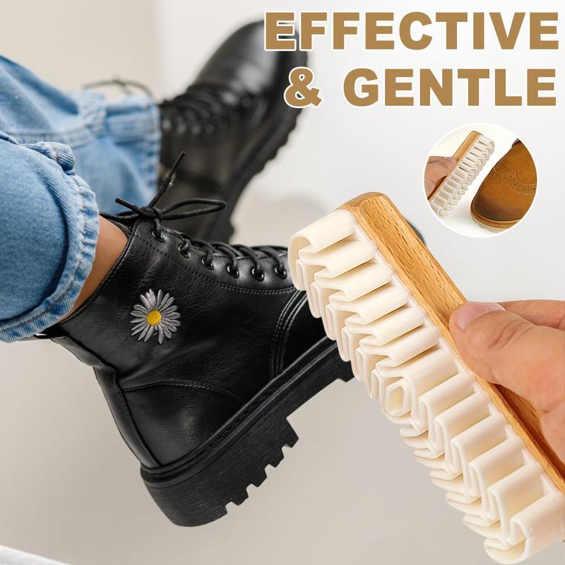 Suede Shoe Brush for Cleaning Suede Nubuck Boots Shoes Jackets and Leather Care with Soft TPR Crepe Bristles and 2-in-1 Cleaning Tool Suede Shoe Brush for Cleaning Suede Nubuck Boots Shoes Jackets and Leather Care with Soft TPR Crepe Bristles and 2-in-1 Cleaning Tool