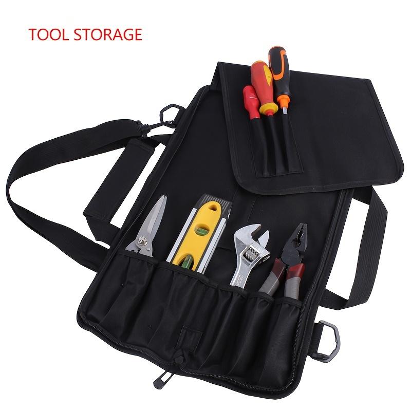 [Rollup Design] Durable Oxford Cloth Chef's Knife Roll-Up Storage Bag with Adjustable Strap - Machine Washable, Zippered Organizer for Kitchen Knives & Outdoor Grilling Tools, Ideal for Daily Commute & BBQ Prep, Chef Knife Bag