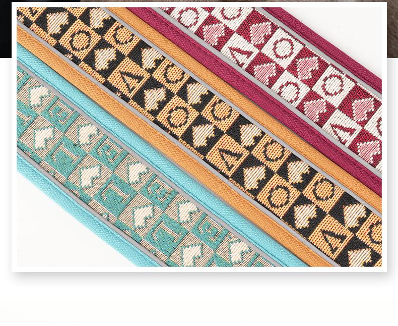 Boho Western Dog Collar, Adjustable Breathable Padded Pet Collar with Reflective Thread for Medium Large Dogs Boho Western Dog Collar, Adjustable Breathable Padded Pet Collar with Reflective Thread for Medium Large Dogs