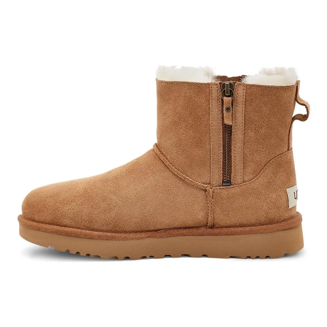 UGG Classic Mini Sheepskin Warm Short Zipper Snow Boots 1118853-CHE