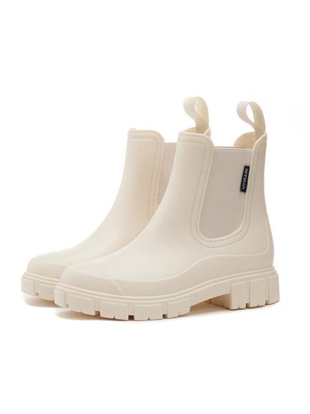 Women's Fashionable Waterproof Non-slip Rain Boots, Casual Comfortable Slip-on Boots, Perfect for Students and Outdoor Sports, Daily Wear Boots