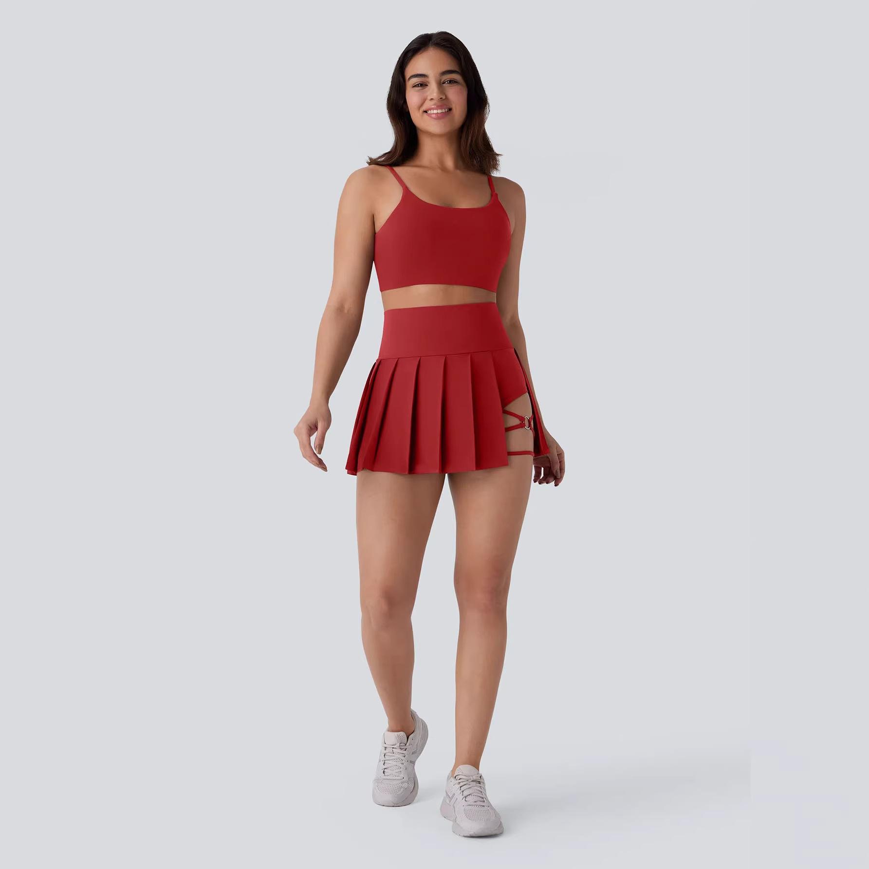 Irregular skirt 2026 outdoor sports casual comfortable versatile pleated skirt spot shorts biker thermal summer