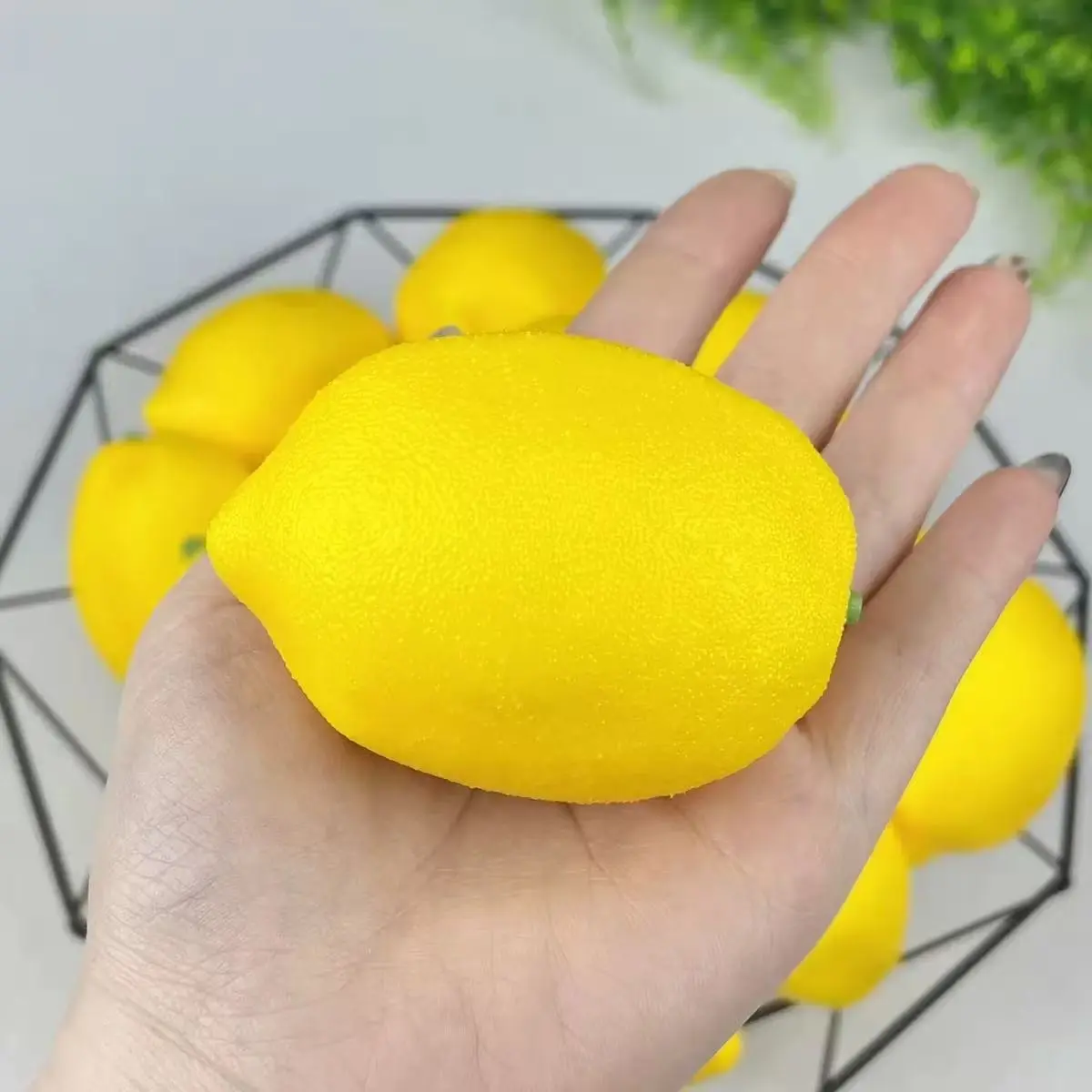 10 Realistic Lemon Models, Artificial Foam Fake Fruit Decorations, Holiday Ornament Props, Perfect for Festive Displays