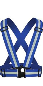 Reflective Safety Vest 2pcs - High Visibility Vest Adjustable Straps for Outdoor Jogging, Cycling, Walking and Riding