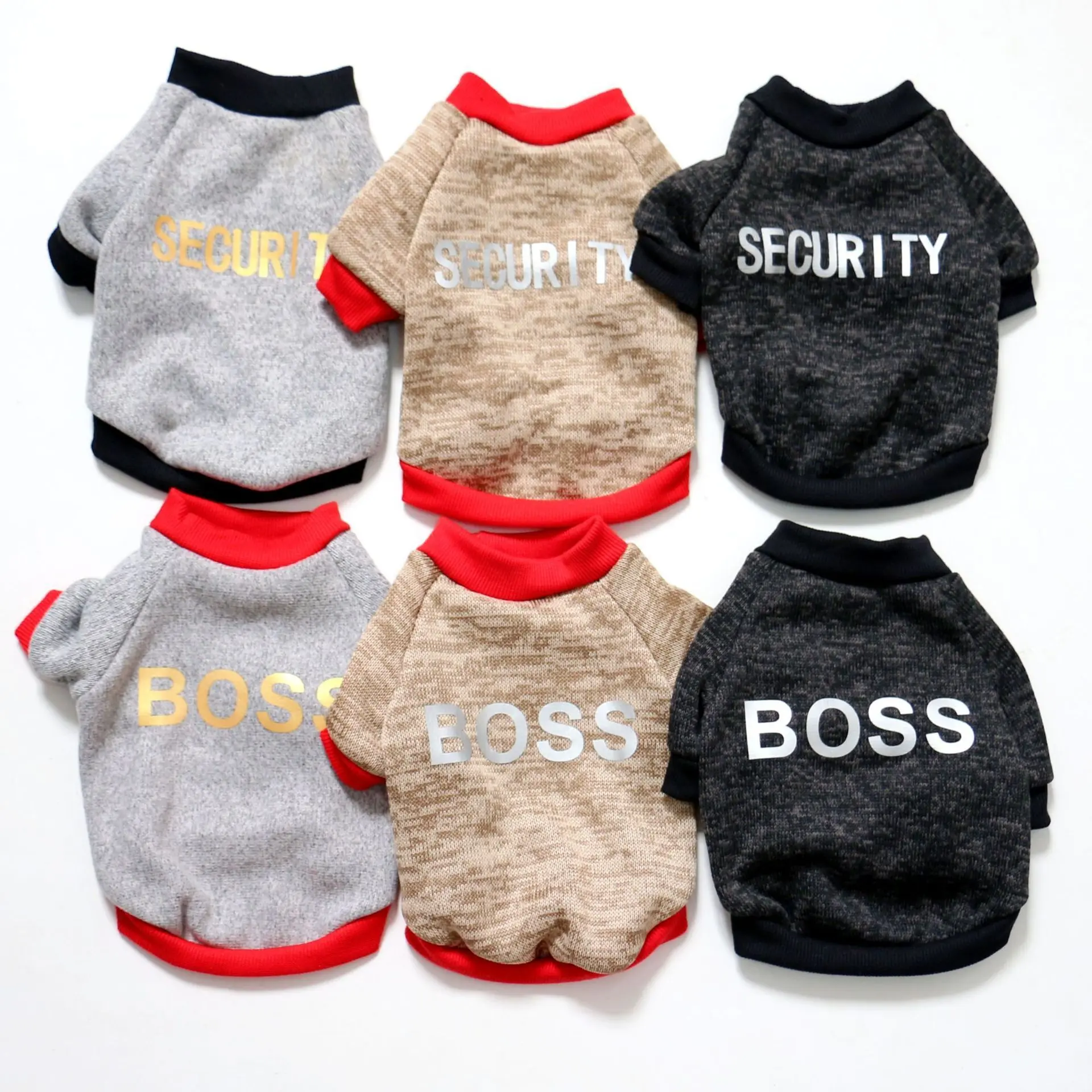 Direct from the manufacturer, in stock: Autumn and winter warm sweatshirts for dogs and cats, fleece clothes with ribbed edges