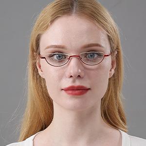 2 Pack Retro Designer Half Moon Reading Glasses Women Men Spring Hinge Half Frame Readers Stylish Slim Eyeglasses with Pouch,Red and Gun Grey 2.0 2 Pack Retro Designer Half Moon Reading Glasses Women Men Spring Hinge Half Frame Readers Stylish Slim Eyeglasses with Pouch,Red and Gun Grey 2.0