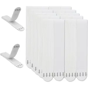 Heavy Duty Large Picture Hanging Strips, 16-Pairs (32 Strips) Sticky No Damage Picture Hangers for Walls, No Nails Refill Adhesive Poster Strips for Wall Hanging Decor