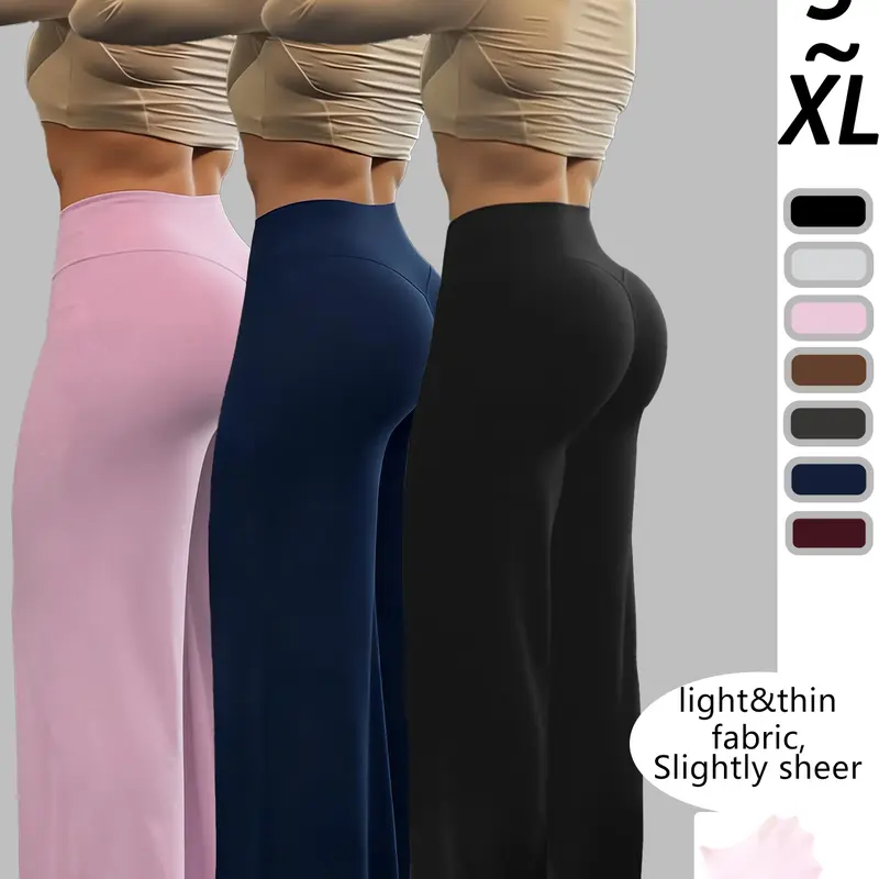 Women's Lightweight Knitted Straight Leg Sports Pants, Casual Comfy Trousers, Loose Plain Casual Wear, Comfortable Daily Use, Soft Fabric, Elegant Fit
