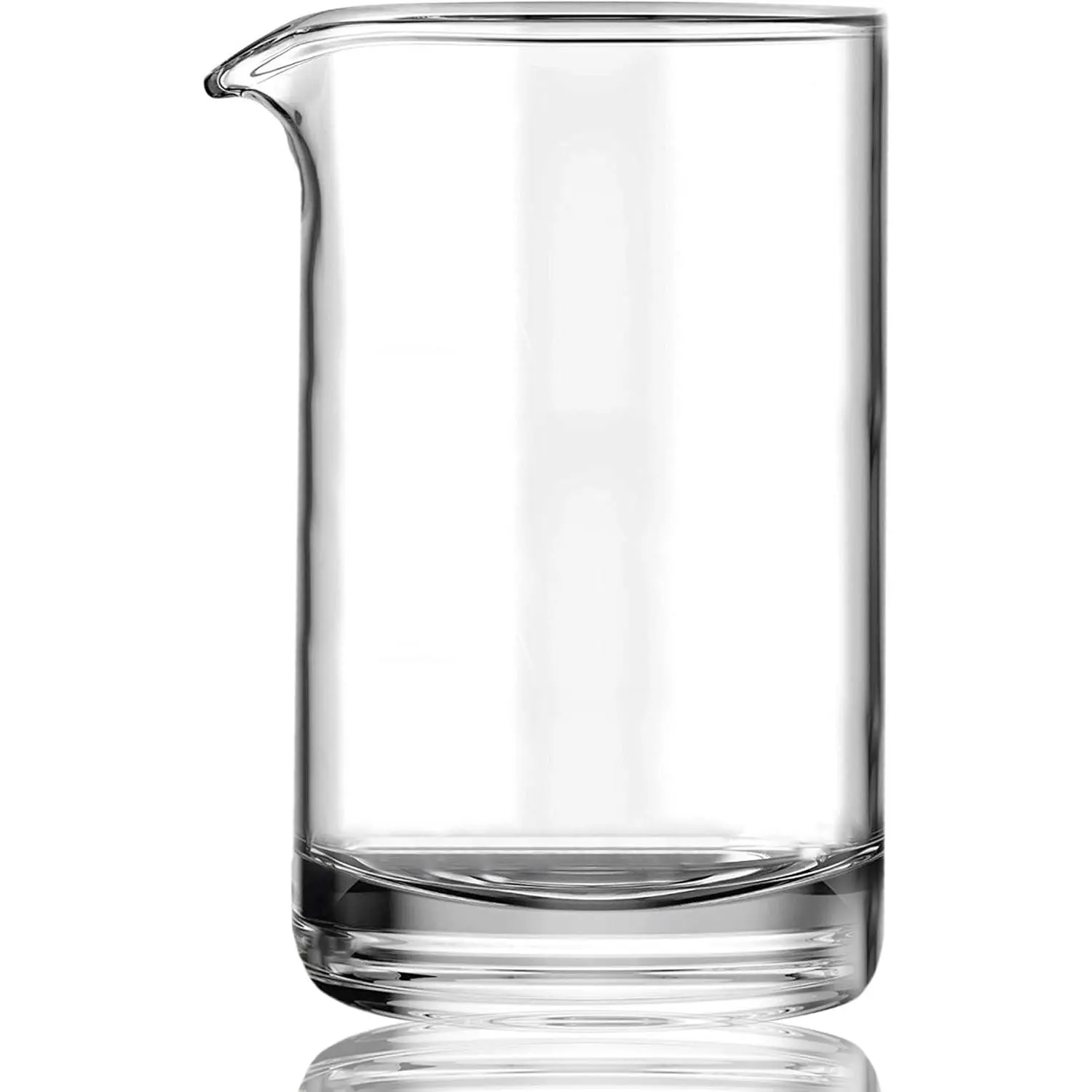 Seamless Handblown Cocktail Mixing Glass, Old Fashioned Plain Design Bar Mixer Glass