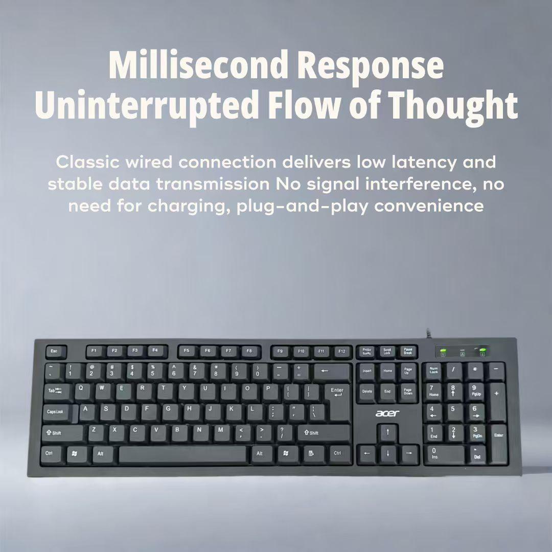 Durable Wired Keyboard & Mouse Set, Long-Lasting Design, Ergonomic for Office & Gaming, Versatile for PC/xbox, Model Xinghao