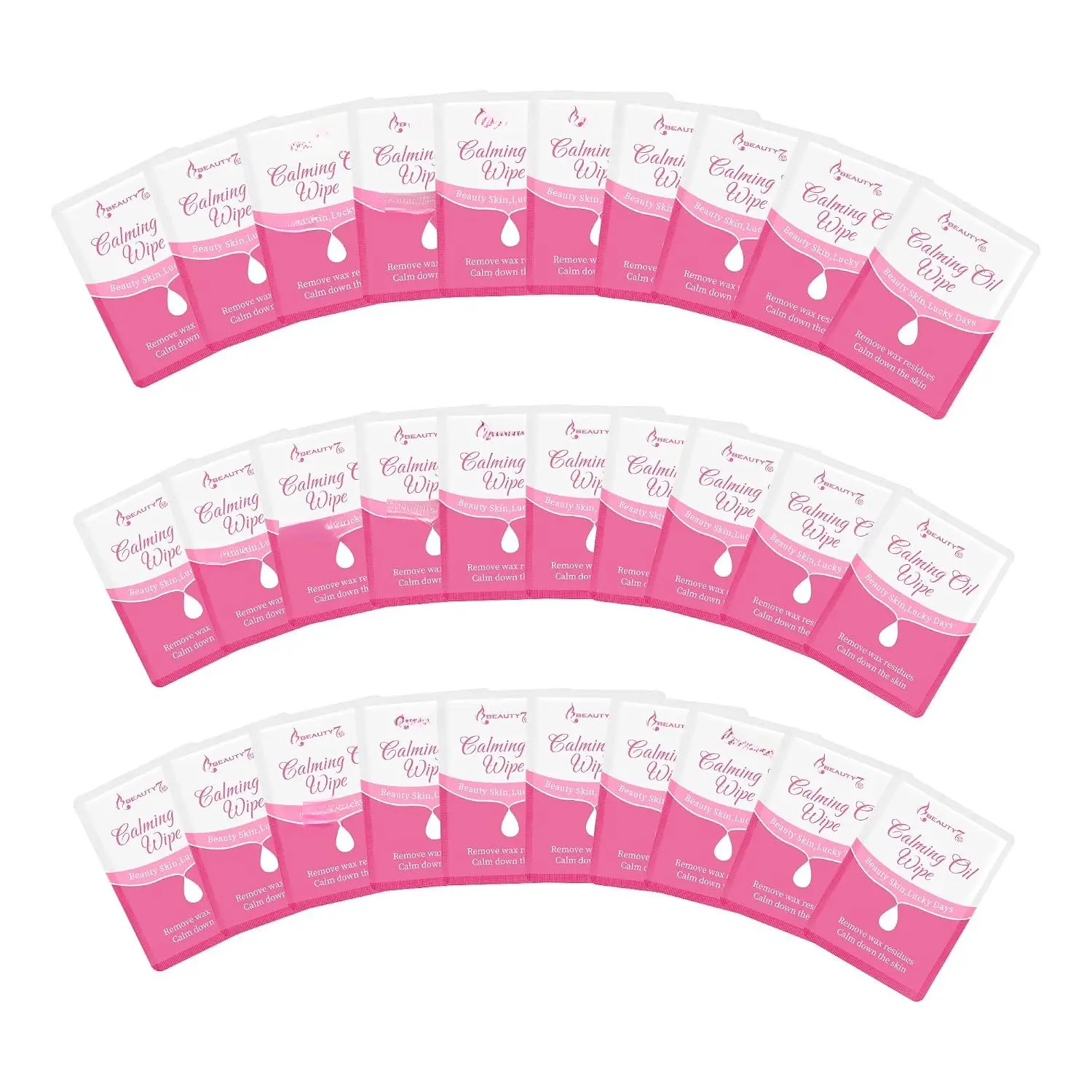 Wax Calming Oil Wipes 30 Packs  Wax Oil Wipes  Waxing Cleanser After Wax Remover Removes  Reduces  Refill Pack