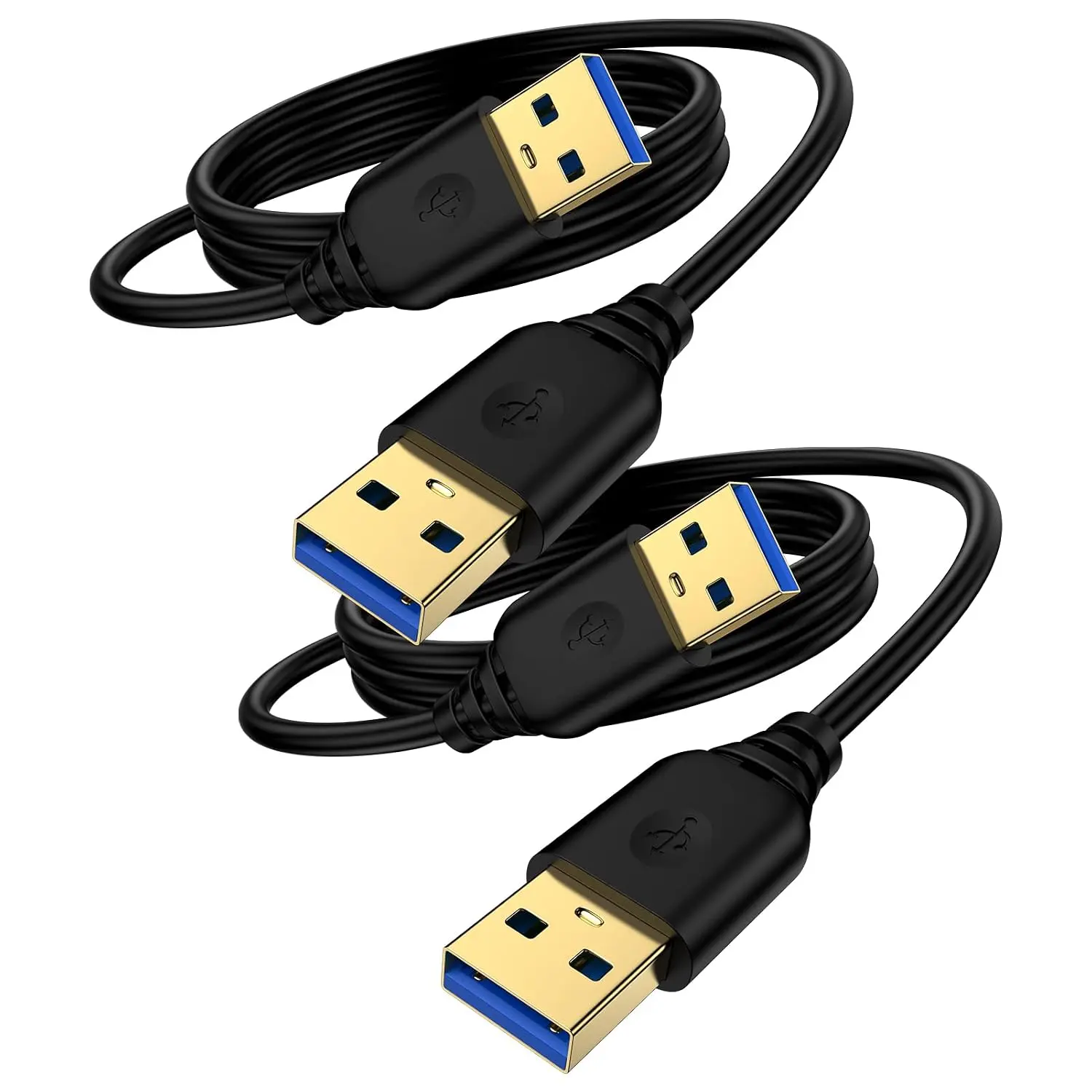USB to USB ,6FT USB 3.0  A to A Male Double End Type A Cord 2Pack