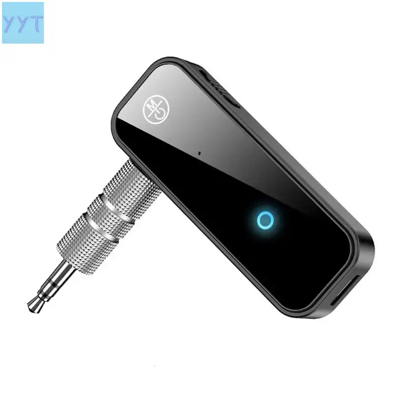 YYT1 2 in 1 Wireless Bluetooth-compatible 5.0 Receiver Transmitter, 3.5mm Jack Wireless Adapter, Audio Adapter Car Audio Handsfree