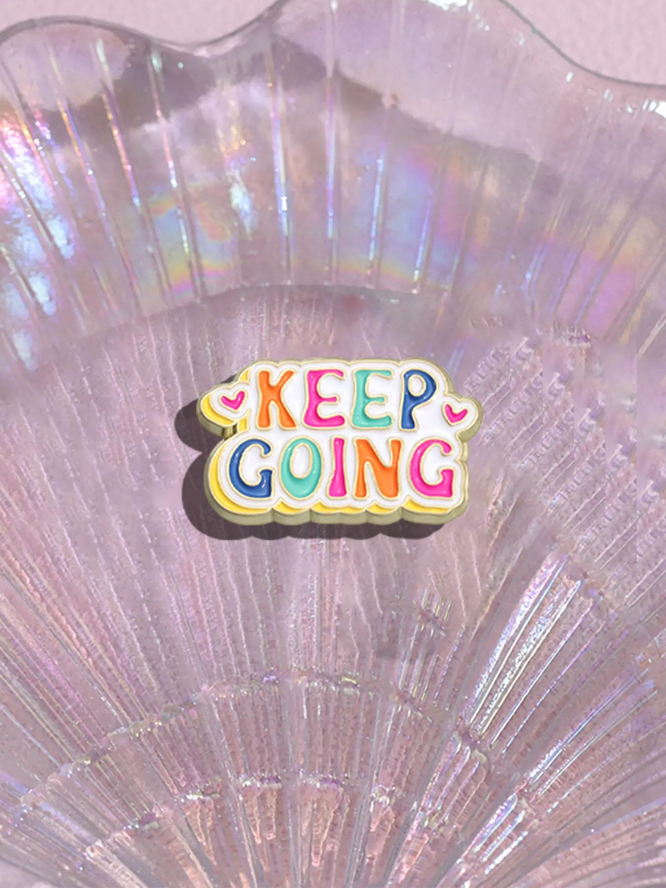 Letter Design Brooch, Cute Cartoon Pin for Women & Men, Fashion Brooch for Party, Daily Clothing Decor, Trendy All-match & Exquisite Brooch for Birthday Gift, Charms, Jewelry