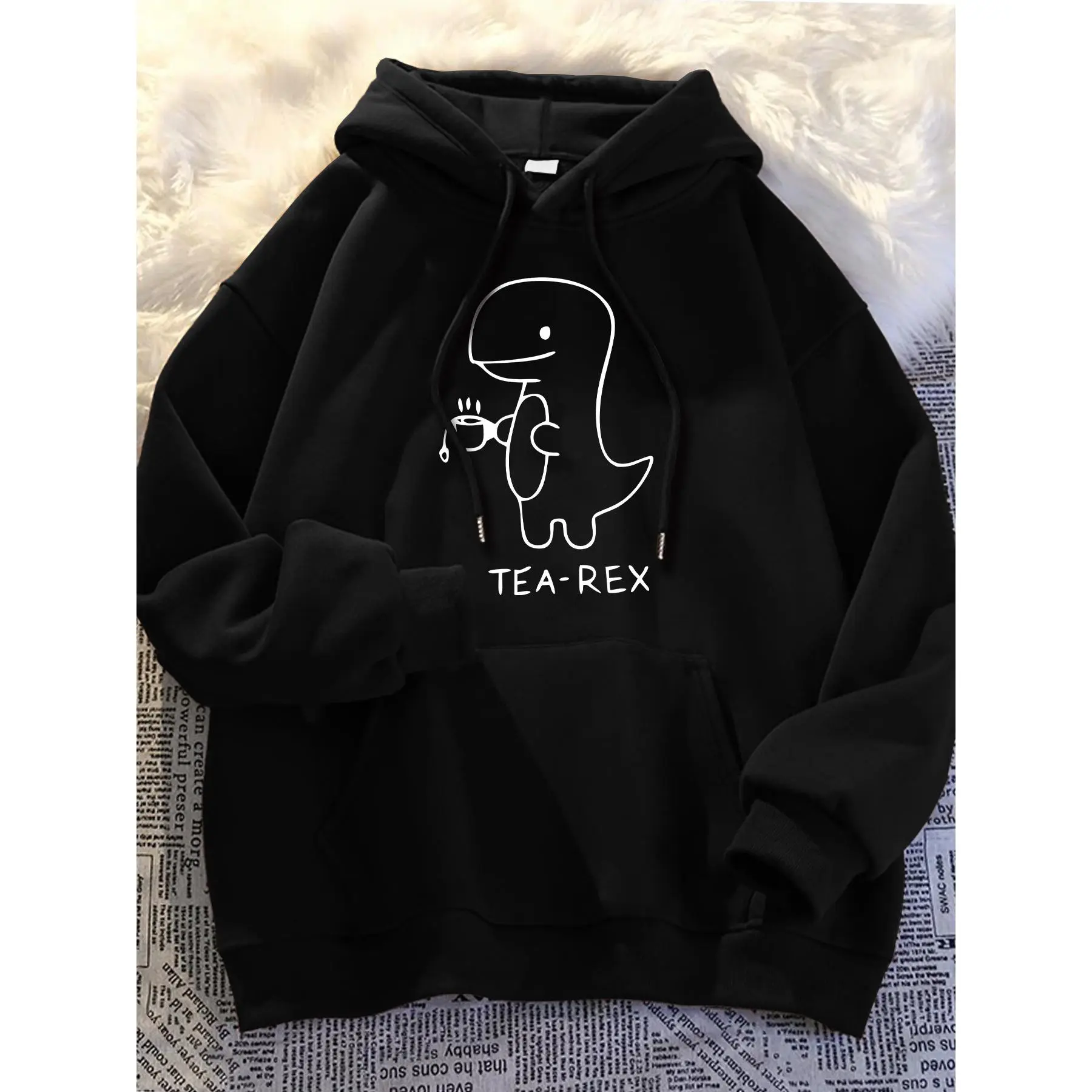 Hooded sweatshirt casual dinosaur TEA-REX