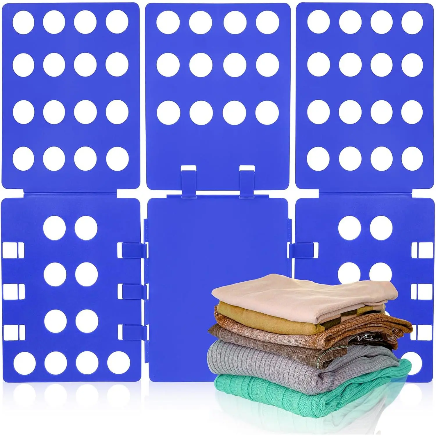 T-Shirt Folding Board, Plastic Clothes Folder for  & Adults, Blue | Durable plastic construction,  and easy clothes folding, suitable for  and adults, convenient  laundry organizer
